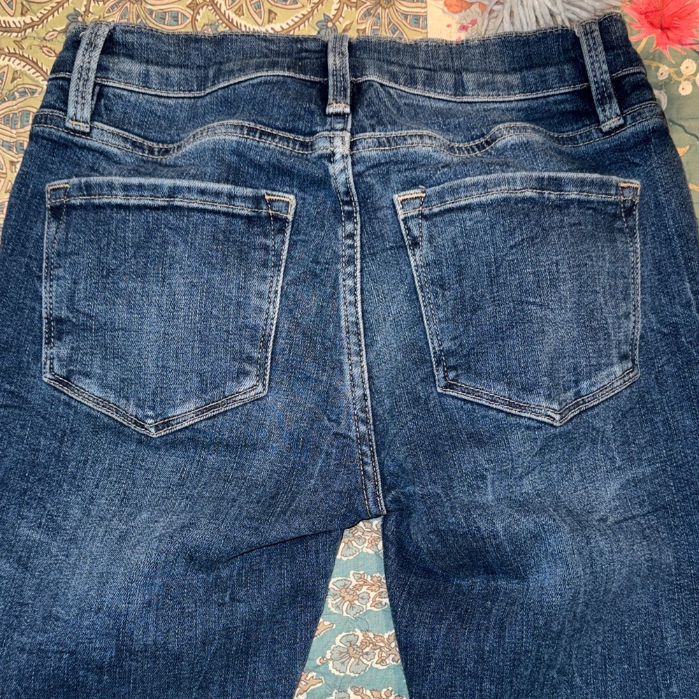 Frame Blue Distressed Skinny Jeans - Picture 8 of 11